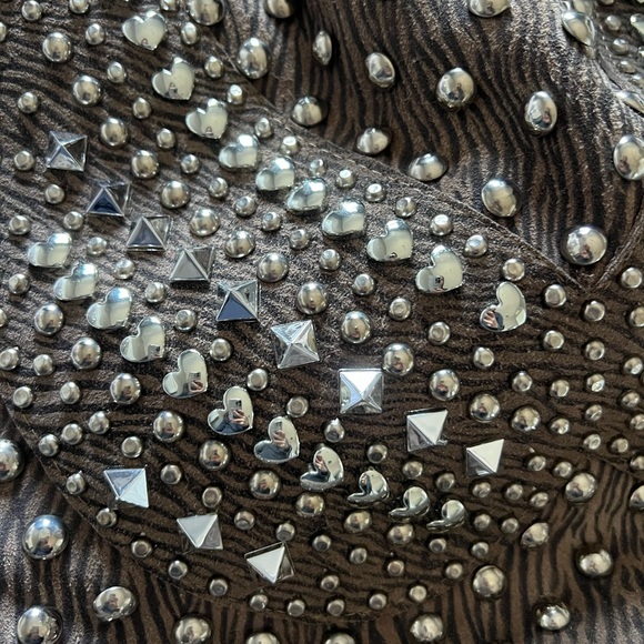 Suede Studded Bucket Bag/Backpack - Picture 3 of 6